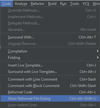 reformat file dialog
